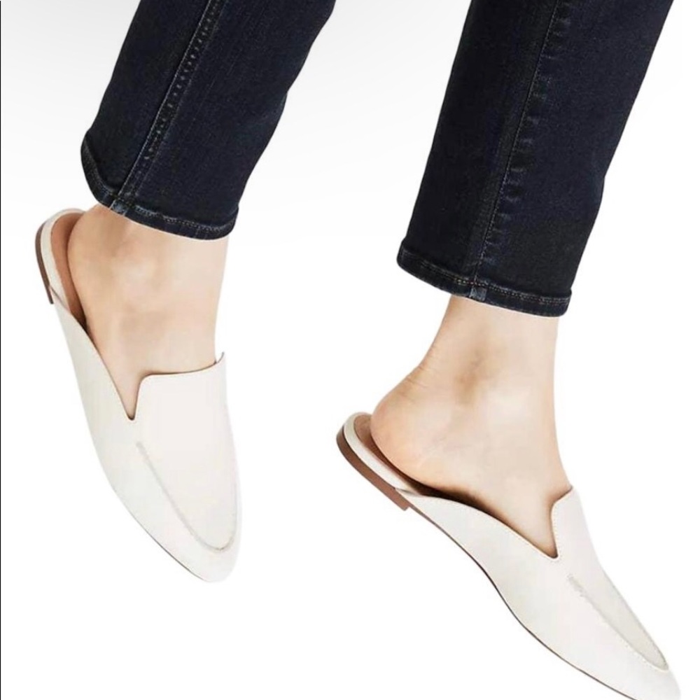 Madewell Frances Skimmer Mule 6.5 in White/Cream